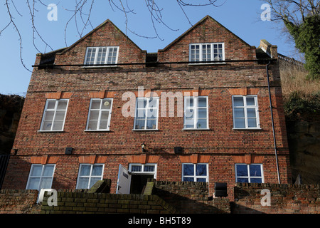 Schulzimmer und aufgewachsen in Nottingham Anzeigenteil des Museum of Nottingham Lebens im Sudhaus yard Nottingham uk Stockfoto