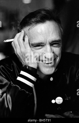 Porträt des amerikanischen Schauspieler und Regisseur Dennis Hopper bei einem Besuch in Stockholm Schweden 1983 Stockfoto