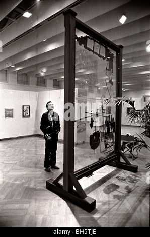 US-amerikanischer Schauspieler und Regisseur Dennis Hopper bei einem Besuch in das moderne Museum in Stockholm Schweden 1983 Stockfoto