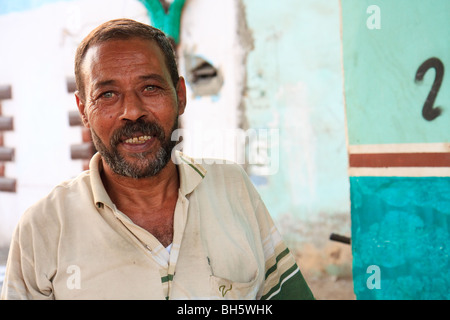 Afrika-Ägypten grün ältere Männer Zagazig Stockfoto