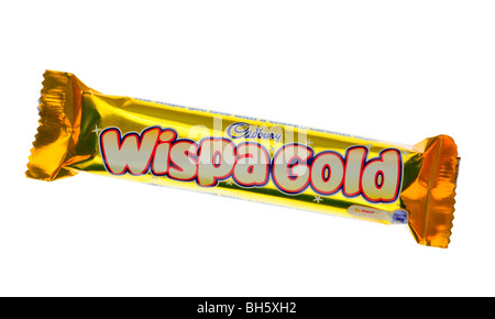 Cadbury Wispa Gold Limited Edition Schokoriegel. Stockfoto