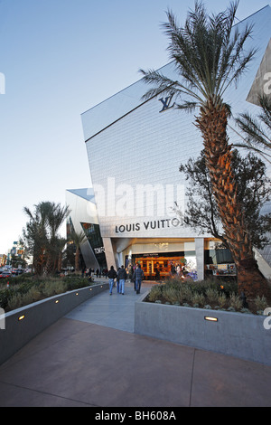 Louis Vuitton speichern, die Kristalle bei CityCenter Las Vegas Strip, Nevada Stockfoto