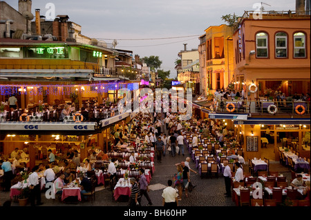 Restaurants in Kumkapi-Istanbul-Türkei Stockfoto