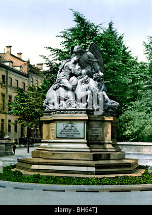Dreiteiligem 1870 / 71 Stockfoto