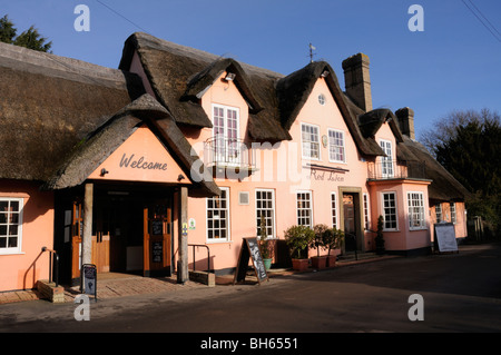 England; Cambridgeshire; Das Red Lion Pub am Grantchester Stockfoto