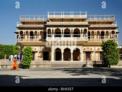 Mubarak Mahal, Stadtschloss, Jaipur Stockfoto