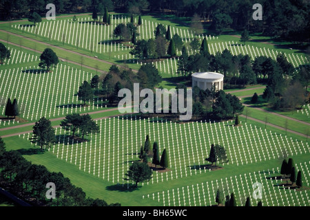 9387 AMERIKANISCHE SOLDATEN RUHEN IN FRIEDEN IN DER MILITÄRISCHEN FRIEDHOF VON COLLEVILLE-SUR-MER, D-DAY-LANDEPLATZ, CALVADOS (14) Stockfoto