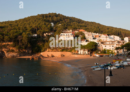 Strand von Tamariu, Costa Brava, Mittelmeer, Spanien Stockfoto