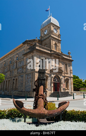 Alte Schiffe Anker und Albany Rathaus, Western Australia, Australia Stockfoto