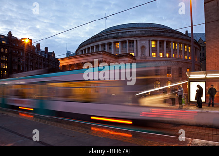 St. Peters Platz, u-Bahnstation, Manchester. UK Stockfoto