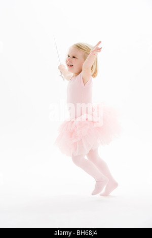 Kleine Ballerina tanzen Stockfoto