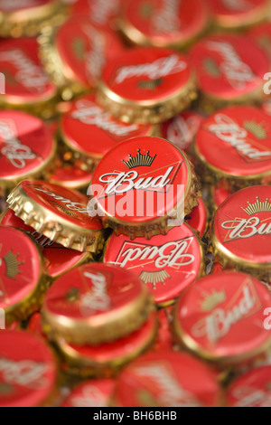 Beer Bottle Tops.  Bild von James Boardman Stockfoto