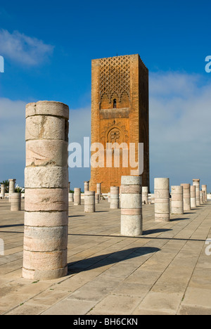 Le Tour Hassan, Rabat, Marokko. Stockfoto