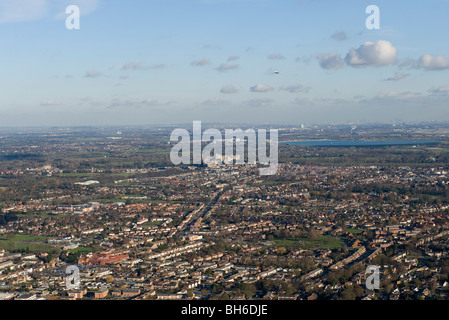 Windsor Castle aus der Luft. Stockfoto
