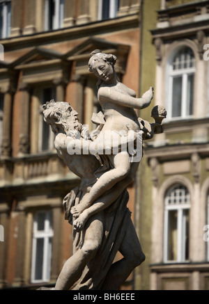 Proserpina-Brunnen, Altmarkt, Poznan, Polen Stockfoto