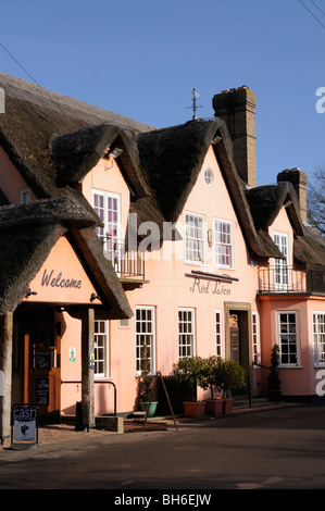 England; Cambridgeshire; Das Red Lion Pub am Grantchester Stockfoto