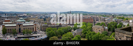 Panorama von Edinburgh, Edinburgh Castle entnommen. Stockfoto