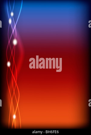 Zusammenfassung Hintergrund - leuchtende Spirale Linien Stockfoto