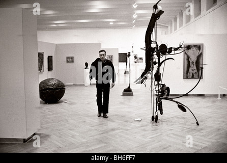 US-amerikanischer Schauspieler und Regisseur Dennis Hopper bei einem Besuch in das moderne Museum in Stockholm Schweden 1983 Stockfoto