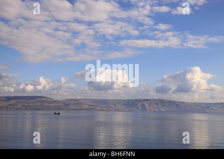 Israel, ein Boot auf dem See Genezareth Stockfoto