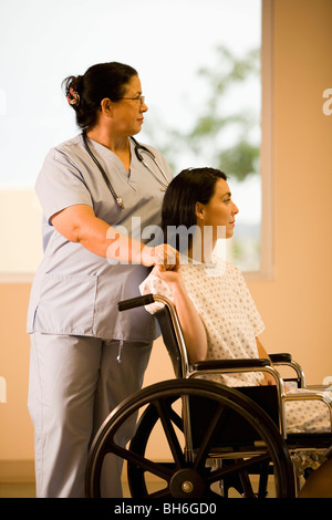 Patient im Krankenzimmer Tag Stockfoto