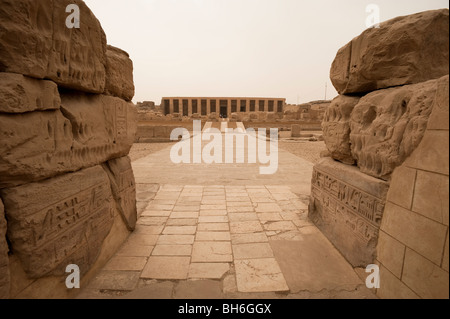 Tempel von Sethos I bei Abydos, Ägypten, Afrika Stockfoto