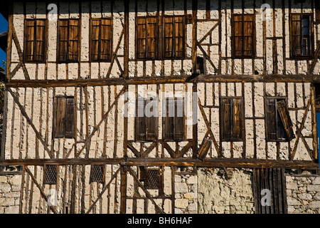 Architektonische Details von Safranbolu Häuser Türkei Stockfoto