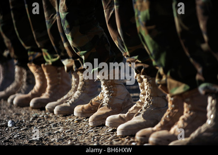 Ausbildung der afghanischen nationalen Armee Air Corp Soldaten in Kandahar, Afghanistan Stockfoto