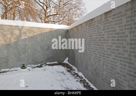 Denkmal für die verlorenen auf der Fähre '' Estland '' 28. September 1994 in Stockholm Schweden Stockfoto