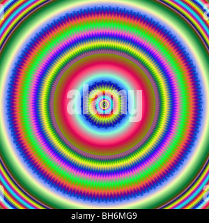 Fraktale Kreise digitale Kunst Stockfoto