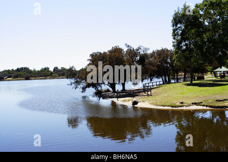 Riverton Jetty Park in der Nähe von Perth in Westaustralien. Stockfoto