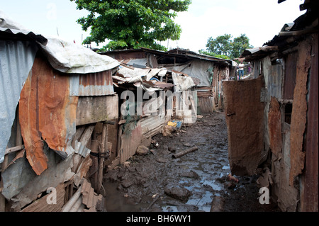 Kingtom Bomeh Müllkippe. Freetown in Sierra Leone Stockfoto