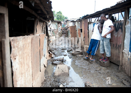 Kingtom Bomeh Müllkippe. Freetown in Sierra Leone Stockfoto