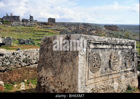 Grab in der Toten Stadt von Sergilla, Syrien Stockfoto