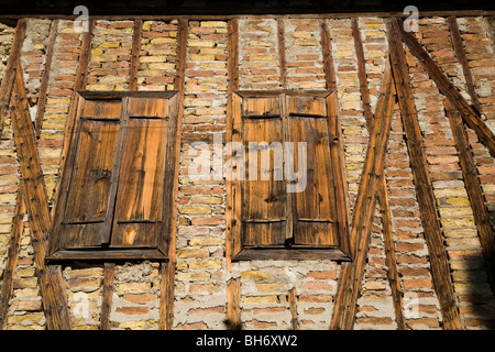 Architektonische Details von Safranbolu Häuser Türkei Stockfoto