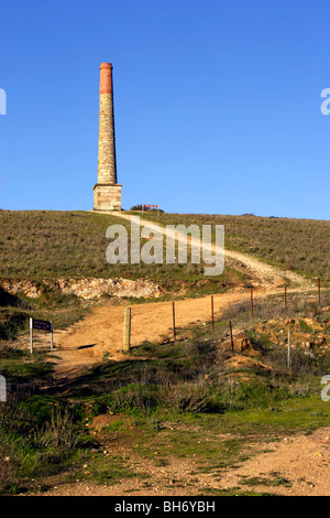 Verlassenen offenen Schnitt Kupfermine Stockfoto