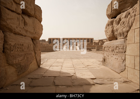 Tempel von Sethos I bei Abydos, Ägypten, Afrika Stockfoto