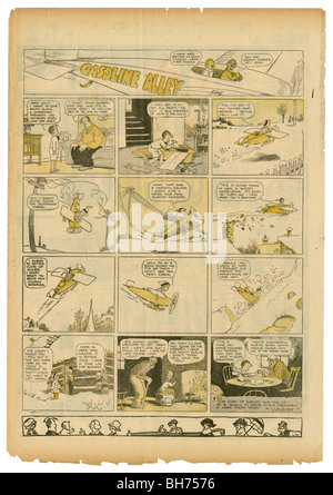 1927 Sonntag Comic-Strip, Gasoline Alley von Frank King. Stockfoto