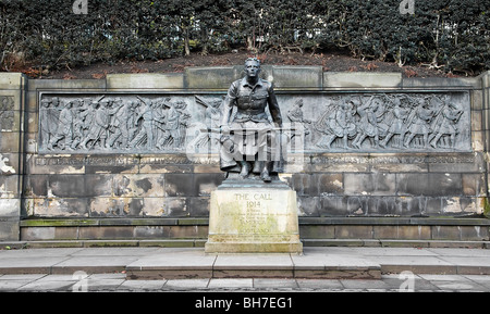 "DER ANRUF: 1914. Princes street Gardens. (West} Edinburgh Stockfoto