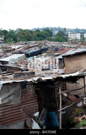 Kingtom Bomeh Müllkippe. Freetown in Sierra Leone Stockfoto