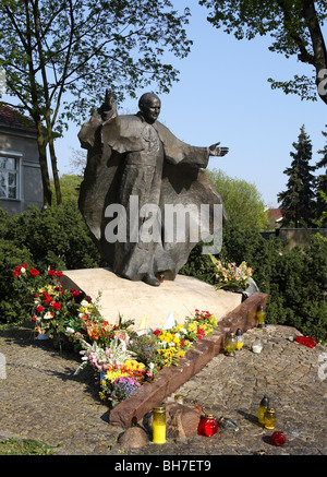 Johannes Paul II, Denkmal, Poznan, Polen Stockfoto