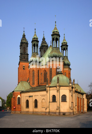 Schlussstein des polnischen Staates, der Kathedrale, Ostrow Tumski Island, Poznan, Polen Stockfoto