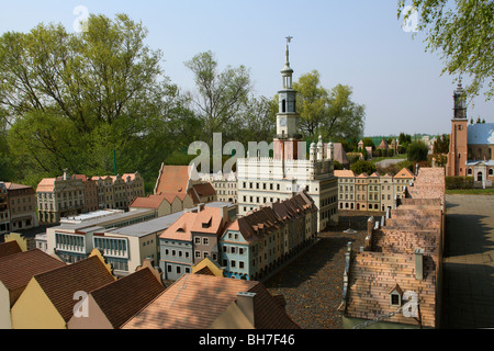 Pobiedziska Miniatur Open Air Museum, Poznan Modell, Großpolen, Polen Stockfoto