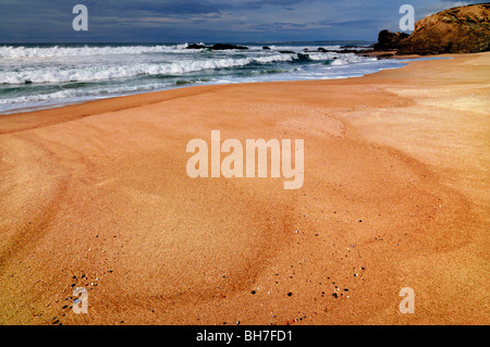 Portugal, Alentejo: Strand Praia Grande in Porto Covo Stockfoto