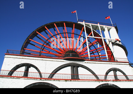 Great Laxey Wheel Isle of Man Lady Isabella Stockfoto