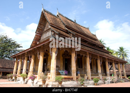 Wat Sisaket, Vientiane, Laos. Die älteste Wat in Vientiane aus dem Jahre 1818, als der einzige nicht verbrannt durch die Siamesen im Jahre 1828 Stockfoto