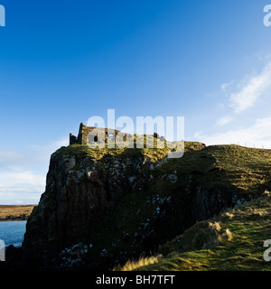 Klippe Ruinen von Duntulm Castle, Trotternish, Isle Of Skye, Schottland Stockfoto