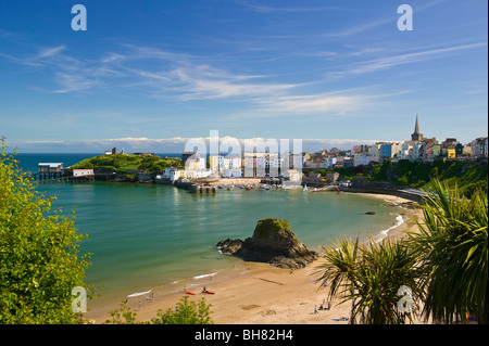 Neue Lifeboat Station Tenby Hafen Nordstrand Pembrokeshire Coast National Park Pembrokeshire Wales Stockfoto