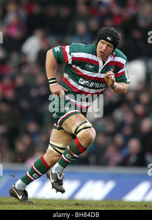 BEN WOODS LEICESTER TIGERS RU WELFORD ROAD LEICESTER ENGLAND 16. Januar 2010 Stockfoto