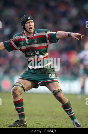 BEN WALD LEICESTER TIGERS RU WELFORD ROAD LEICESTER ENGLAND 16.01.2010 Stockfoto